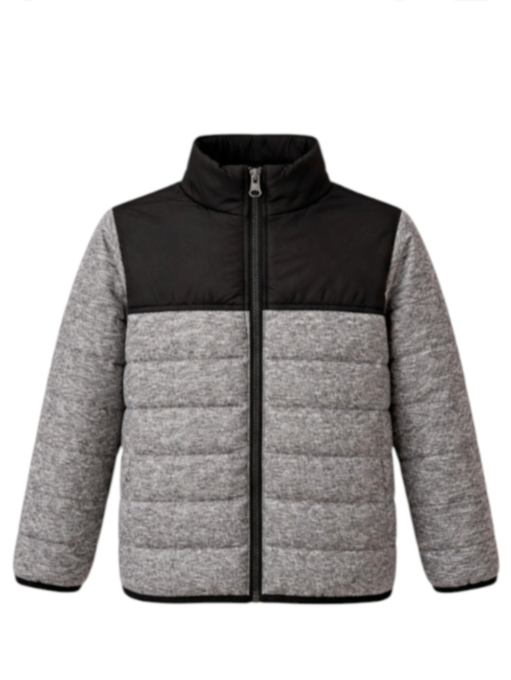 Kids Headquarters Puffer Coat Jacket Gray Grey Blacj Kids Little Toddler Boy 4T